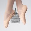 ABDA Canvas Full Sole Ballet Shoe Thumbnail