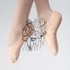 ABDA Canvas Full Sole Ballet Shoe Thumbnail