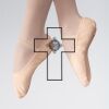 ABDA Canvas Full Sole Ballet Shoe Thumbnail