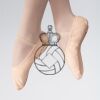 ABDA Canvas Full Sole Ballet Shoe Thumbnail