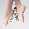ABDA Canvas Full Sole Ballet Shoe Thumbnail