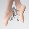 ABDA Canvas Full Sole Ballet Shoe Thumbnail