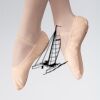 ABDA Canvas Full Sole Ballet Shoe Thumbnail