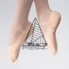 ABDA Canvas Full Sole Ballet Shoe Thumbnail